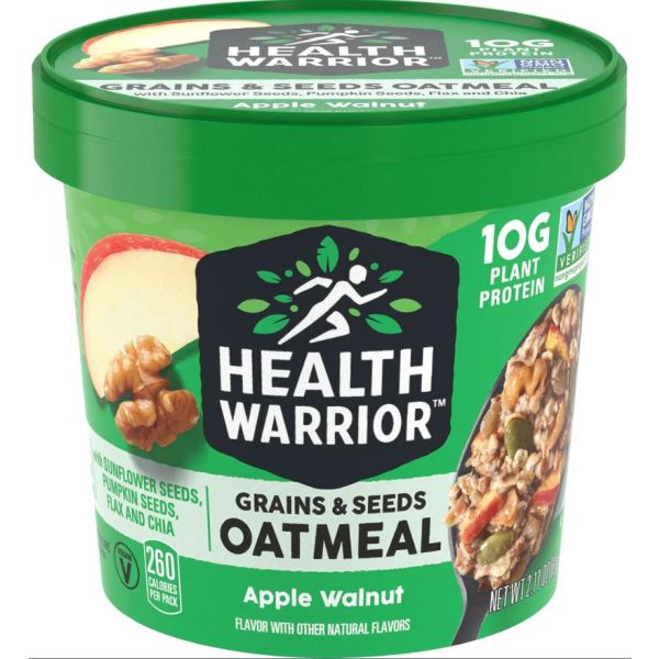 HEALTH WARRIOR: Oatmeal Apple Walnut Cup, 2.11 oz