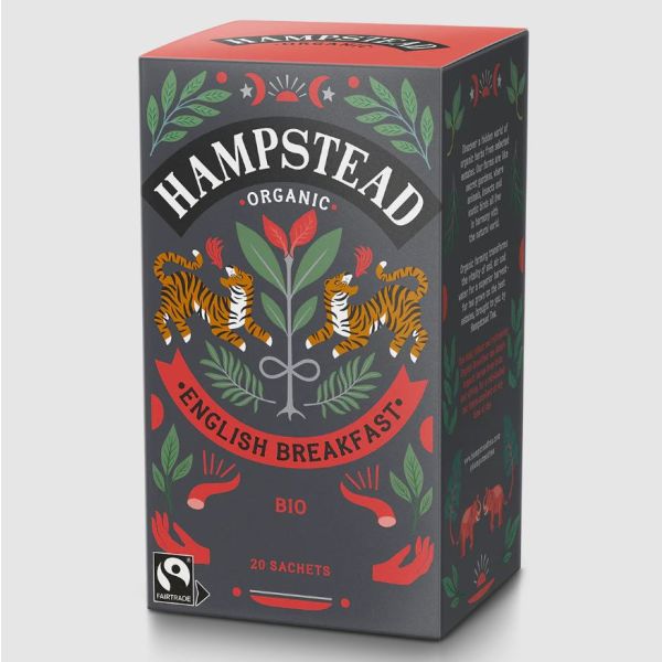 HAMPSTEAD: Organic English Breakfast Tea, 20 bg.