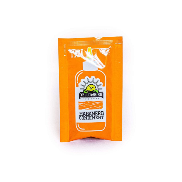 YELLOWBIRD SAUCE: Habanero Condiment Single Serve Packet 200Ct, 12 gm