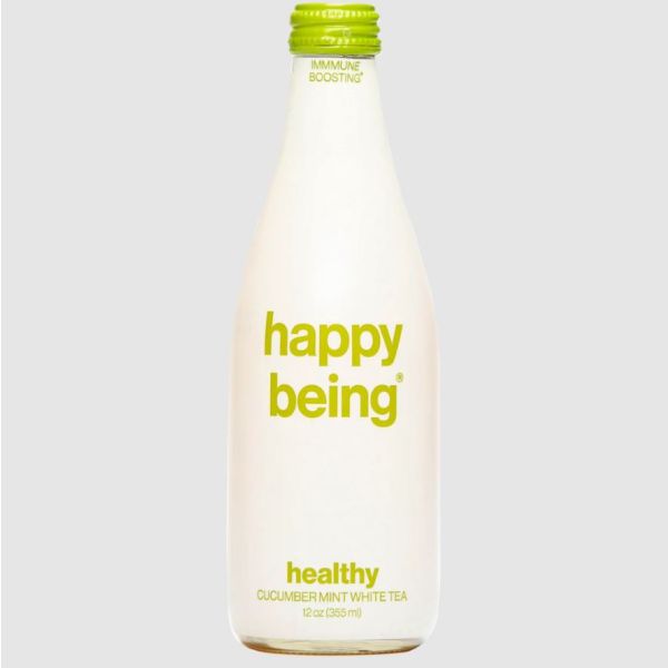 HAPPY BEING: Cucumber Mint White Tea, 12 fo