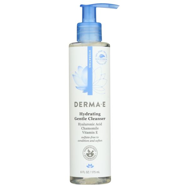 DERMA E: Hydrating  Gentle Cleanser, 6 oz