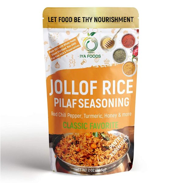 IYA FOODS LLC: Jollof Rice Pilaf Seasoning, 2 oz