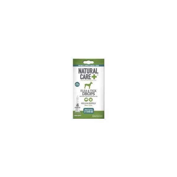 NATURAL CARE: Drop Flea Tick Med Lg Dog, 0.81 fo