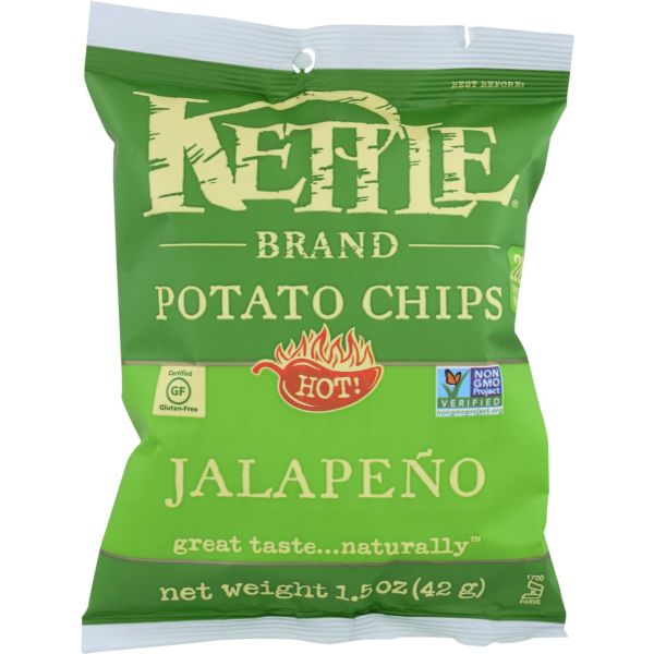 KETTLE FOODS: Jalapeno Potato Chips, 1.5 oz