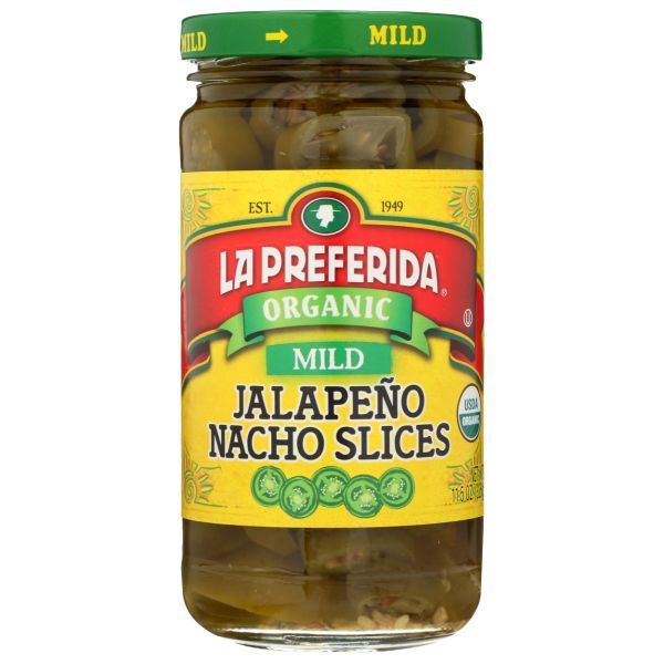 LA PREFERIDA: Organic Mild Jalapeno Nacho Slices, 11.5 oz