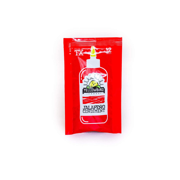 YELLOWBIRD SAUCE:  Jalapeno Condiment Packet 200Ct, 12 gm