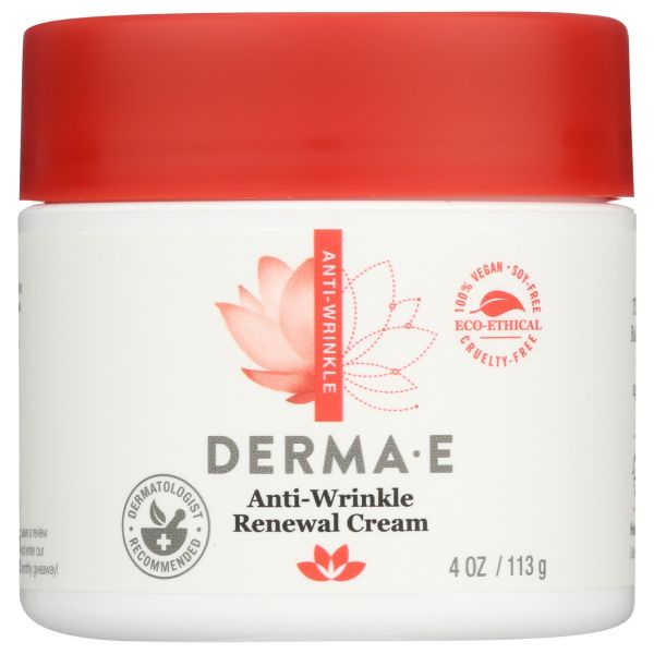 DERMA E: Anti Wrinkle Renewal Cream, 4 oz