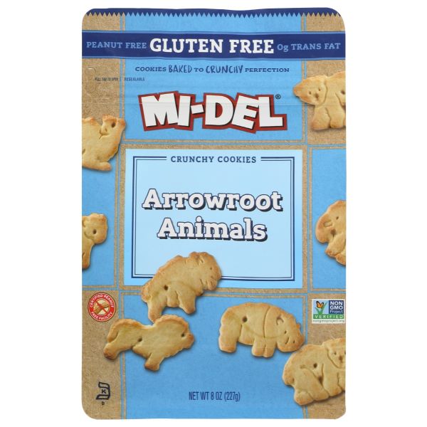 MIDEL: Gluten Free Arrowroot Animals Cookies, 8 oz