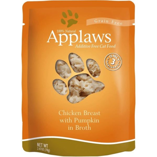 APPLAWS: Cat Food Pouch Chicken Pumpkin, 2.47 oz