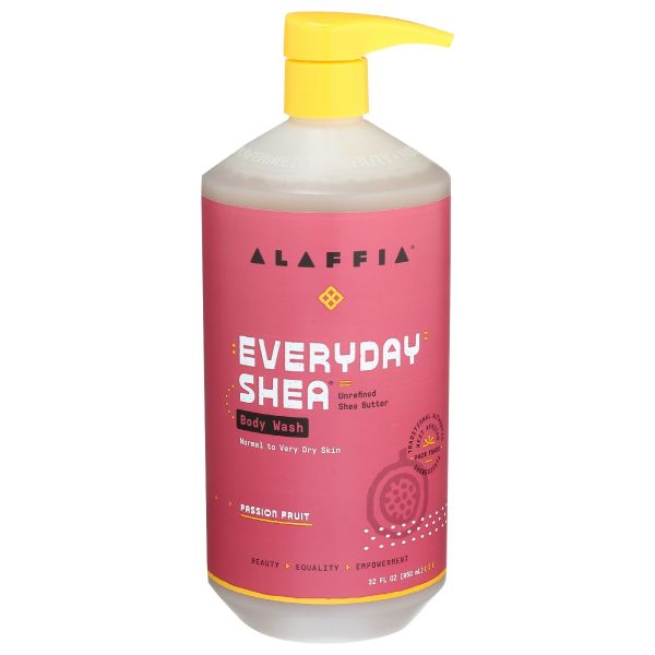 ALAFFIA: Body Wash Shea Passion Fruit, 32 fo