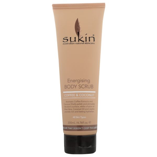 SUKIN: Coffee & Coconut Energising Body Scrub, 6.76 oz