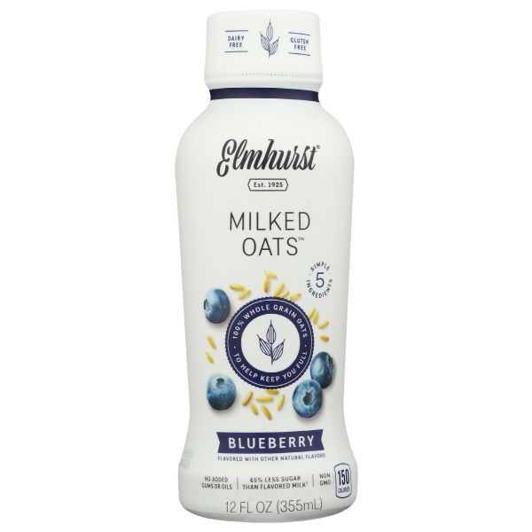 ELMHURST: Milk Oat Blueberry, 12 oz