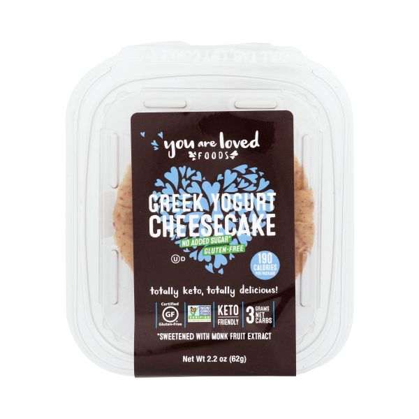 YOU ARE LOVED FOODS: Greek Yogurt Cheesecake Tart, 2 oz