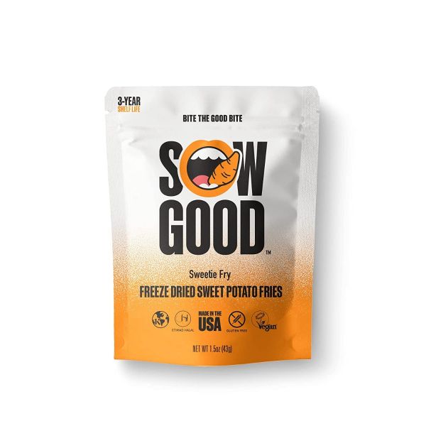 SOW GOOD: Freeze Dried Sweet Potato Fries, 1.5 oz