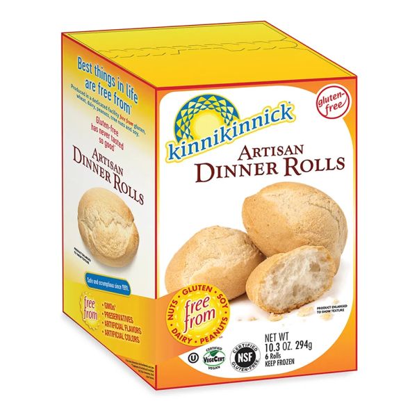 KINNIKINNICK: Artisan Dinner Rolls, 10.3 oz