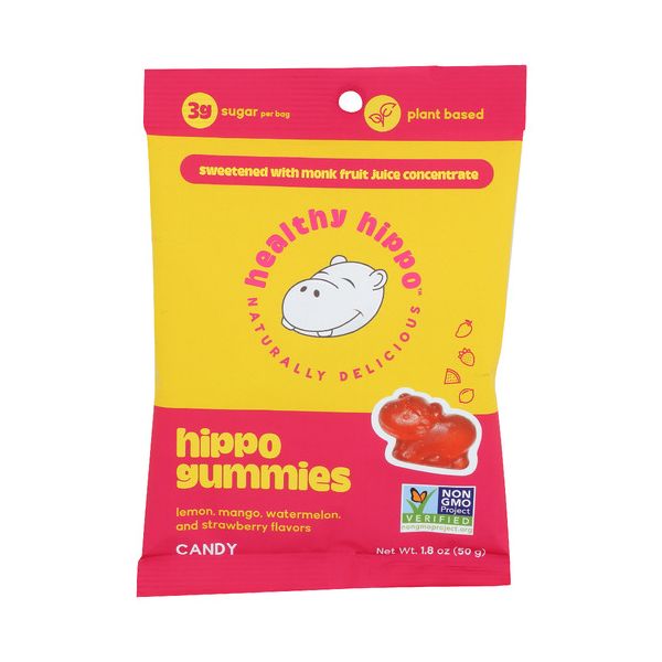 HEALTHY HIPPO: Candy Hippo Gummies, 1.8 OZ