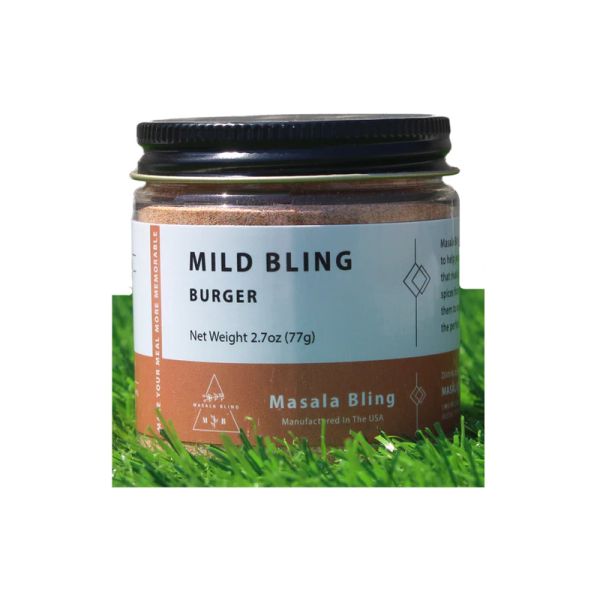 MASALA BLING: Mild Bling Burger Seasoning, 2.7 oz