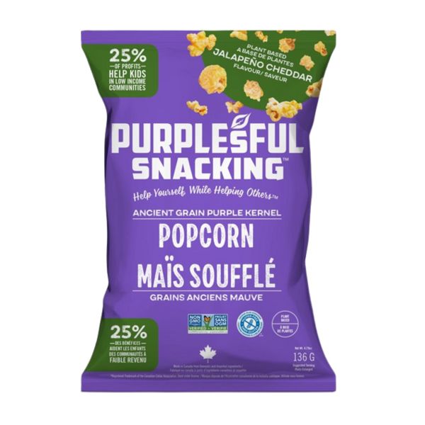 PURPLESFUL: Jalapeno Cheddar Popcorn, 4.79 oz