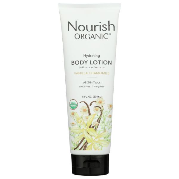 NOURISH: Organic Body Lotion Vanilla Chamomile, 8 oz