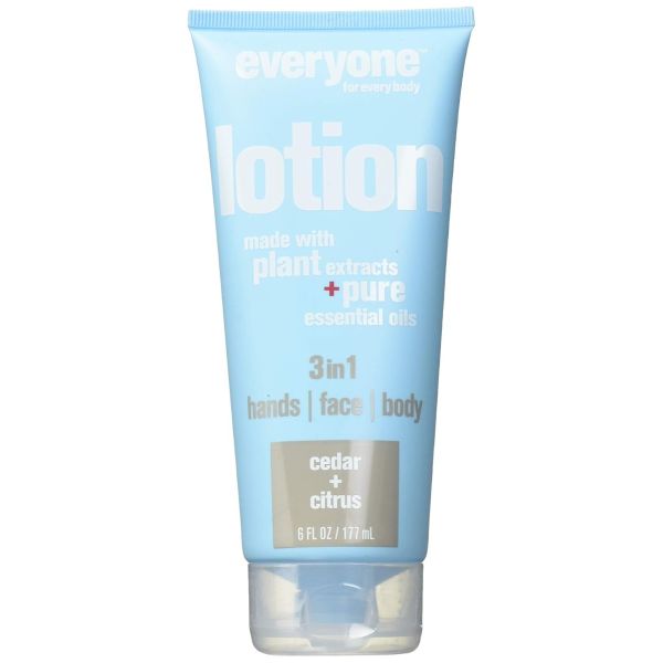 EVERYONE: 3 in 1 Lotion Tube Cedar And Citrus, 6 oz