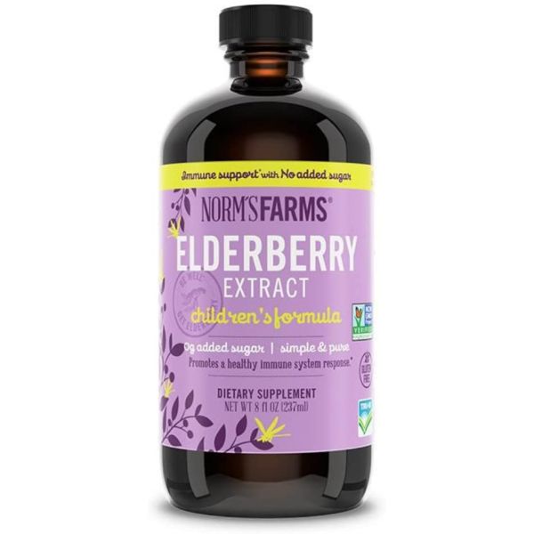 NORMS FARMS: Syrup Elderberry Children, 8 fo