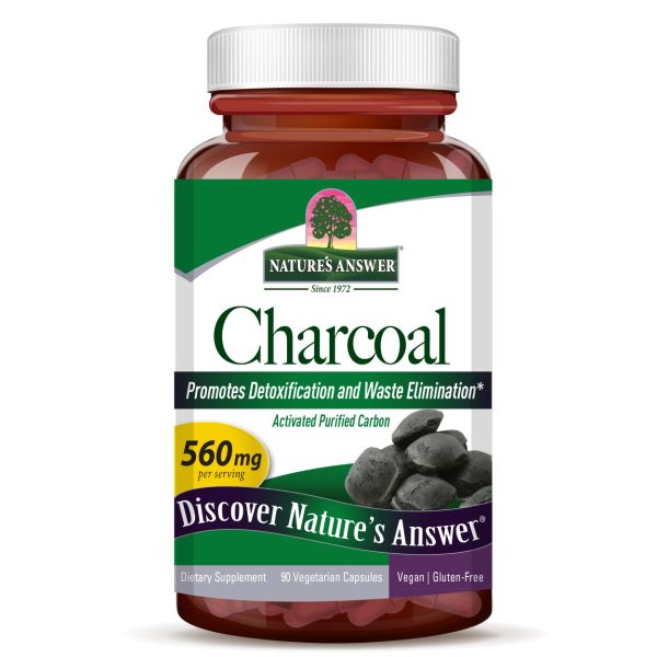 NATURES ANSWER: Charcoal Activated, 90 vc