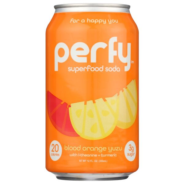 PERFY: Blood Orange Yuzu Soda, 12 fo