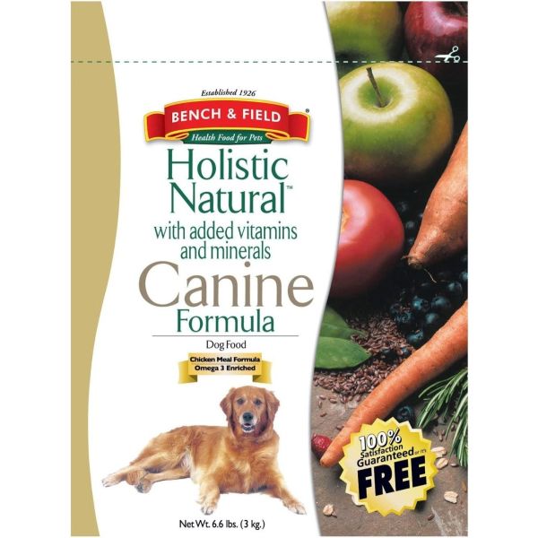 BENCH & FIELD: Holistic Natural Canine Formula Dog Food, 6.6 lb