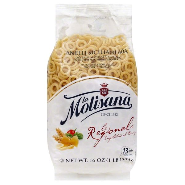 LA MOLISANA: Anellini Siciliani Pasta, 16 oz