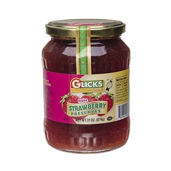 GLICKS: Strawberry Preserves, 31 oz