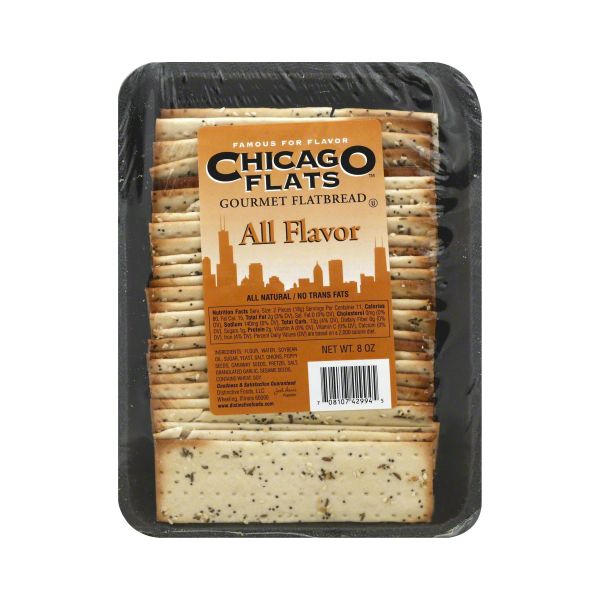 CHICAGO FLATS: All Flavor Gourmet Flatbread, 8 oz