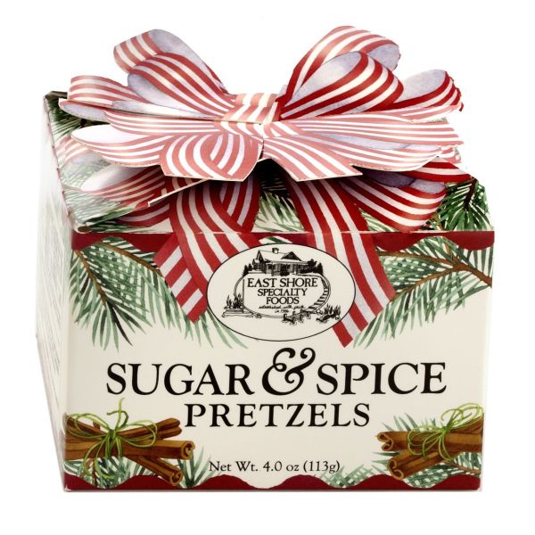 EAST SHORE: Sugar & Spice Pretzels Gift Box, 4 oz