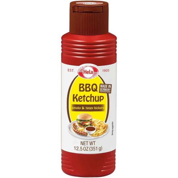 HELA: Smoky & Tangy Hickory BBQ Ketchup, 12.5 oz