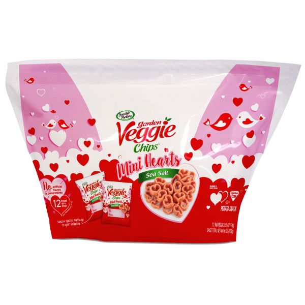 SENSIBLE PORTIONS: Garden Veggie Chips Mini Hearts, 6 oz