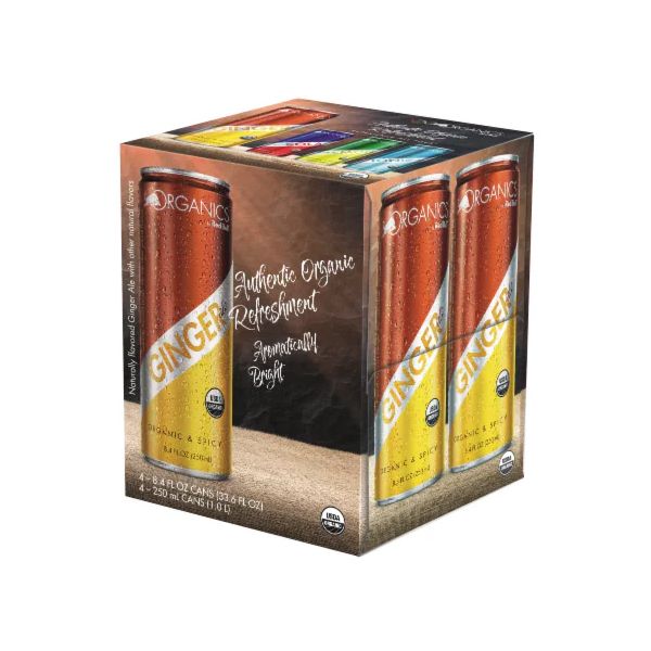 ORGANICS BY RED BULL: Organic Ginger Ale 4Pk, 33.6 fo