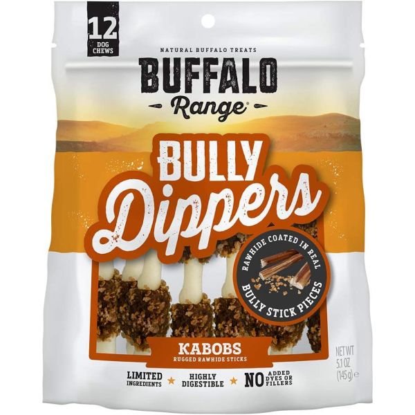 BUFFALO RANGE: Buffalo Jerky Kabob with Bully Pieces 5.1 oz