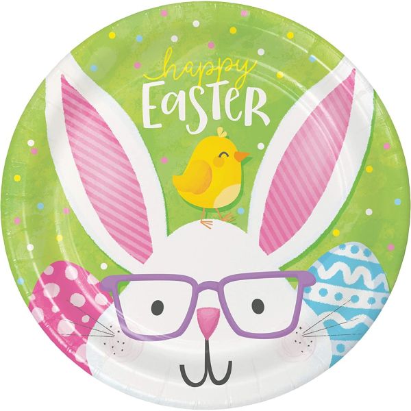 PARTY CREATIONS: Happy Easter Dessert Plates, 8 ea