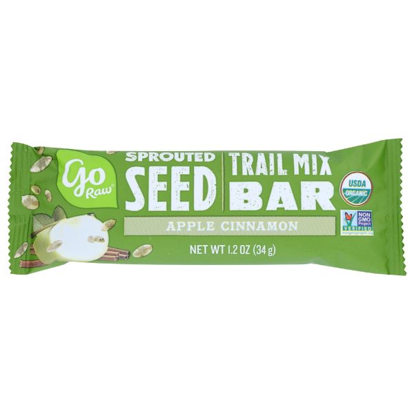 GO RAW: Apple Cinnamon Sprouted Trail Mix Bar, 1.2 oz