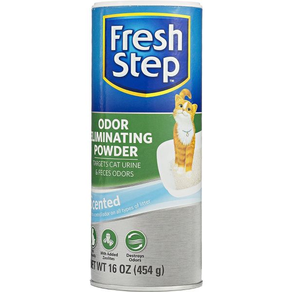 FRESH STEP: Cat Litter Box Odor Eliminating Powder, 16 oz