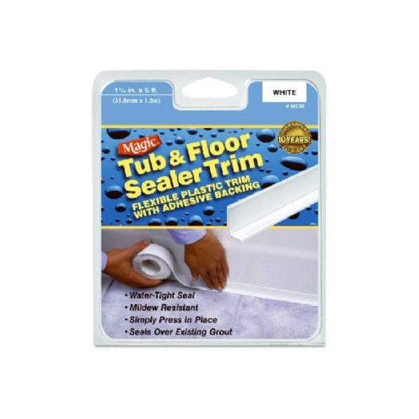 MAGIC: White Tub & Floor Sealer Trim, 1 pc