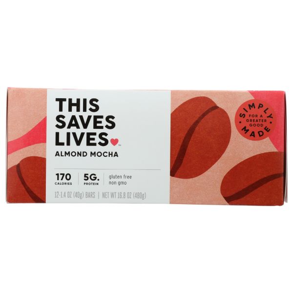 THIS SAVES LIVES: Almond Mocha Snack Bars, 16.8 oz