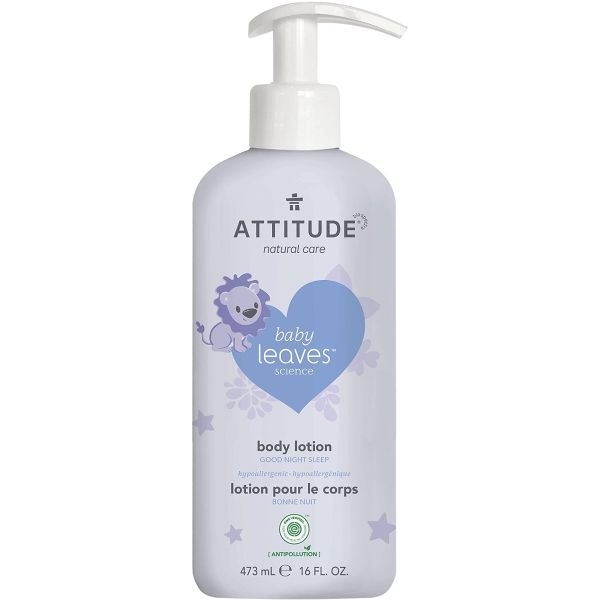 ATTITUDE: Baby Leaves Good Night Sleep Body Lotion, 16 fo