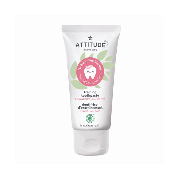 ATTITUDE: Strawberry Training Toothpaste For Baby, 2.5 oz