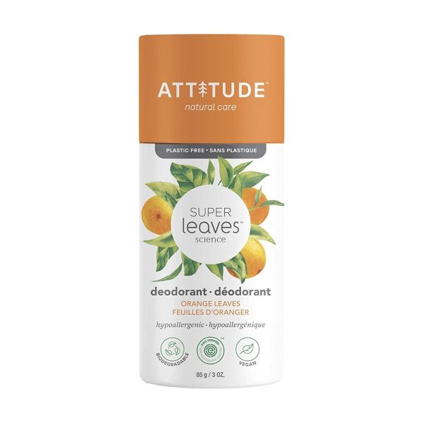 ATTITUDE: Super Leaves Orange Leaves Deodorant , 3 oz