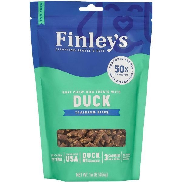 FINLEYS: Duck Recipe Soft Chew Training Bites, 16 oz