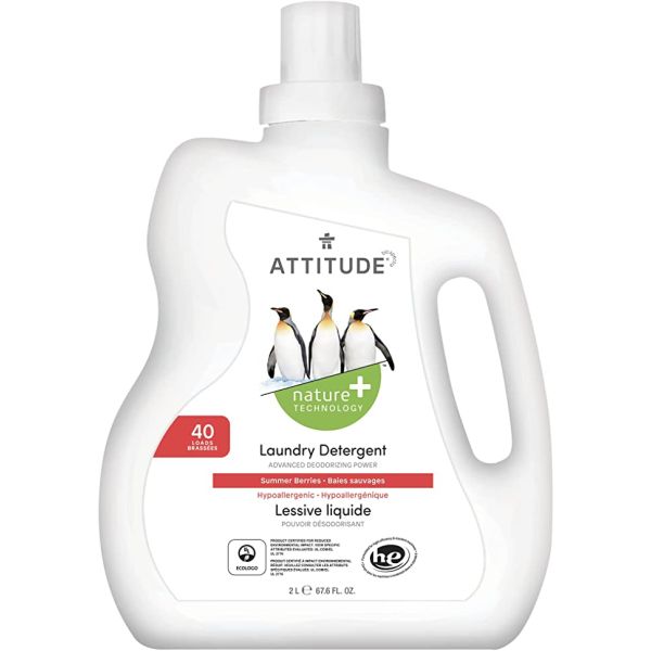 ATTITUDE: Summer Berries 40 Loads Laundry Detergent, 67.6 fo