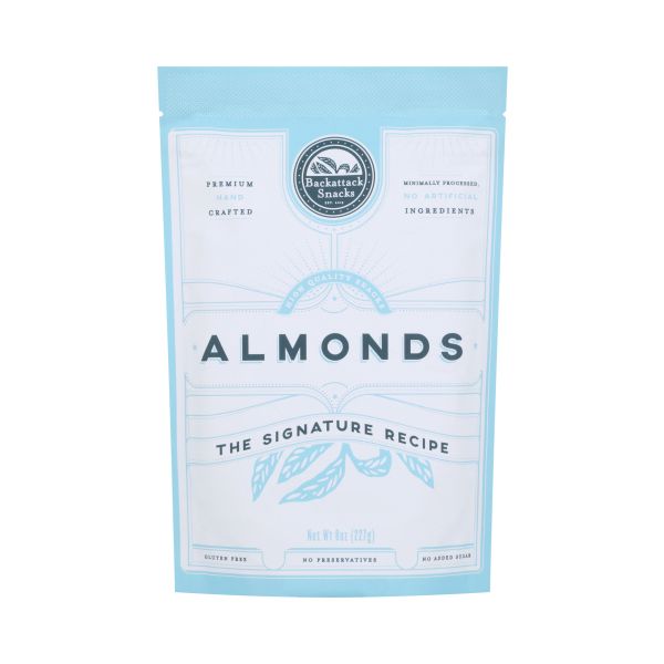 BACKATTACK SNACKS: The Signature Recipe Almonds, 8 oz