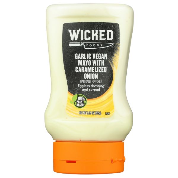 WICKED: Garlic Vegan Mayo With Caramelized Onion, 9.35 oz