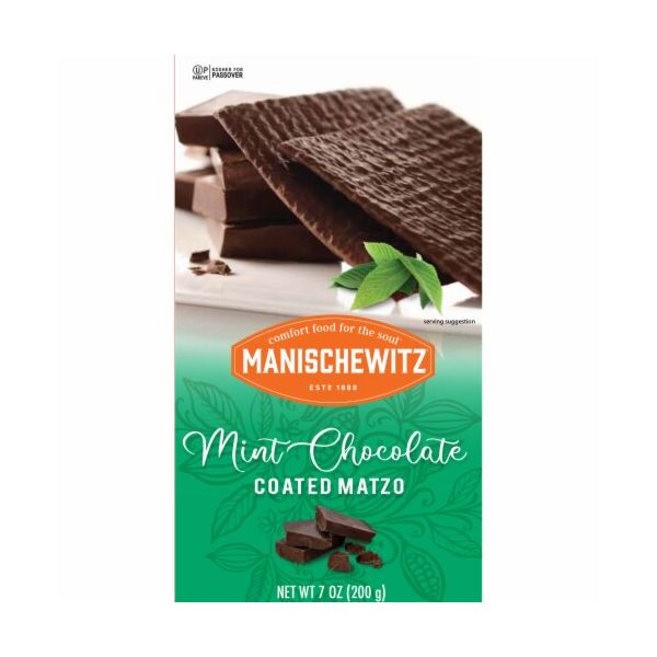 MANISCHEWITZ: Mint Chocolate Coated Matzo, 7 OZ