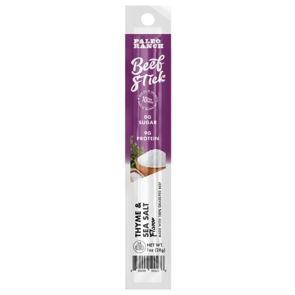 PALEO RANCH: Thyme & Sea Salt Beef Sticks, 1 oz